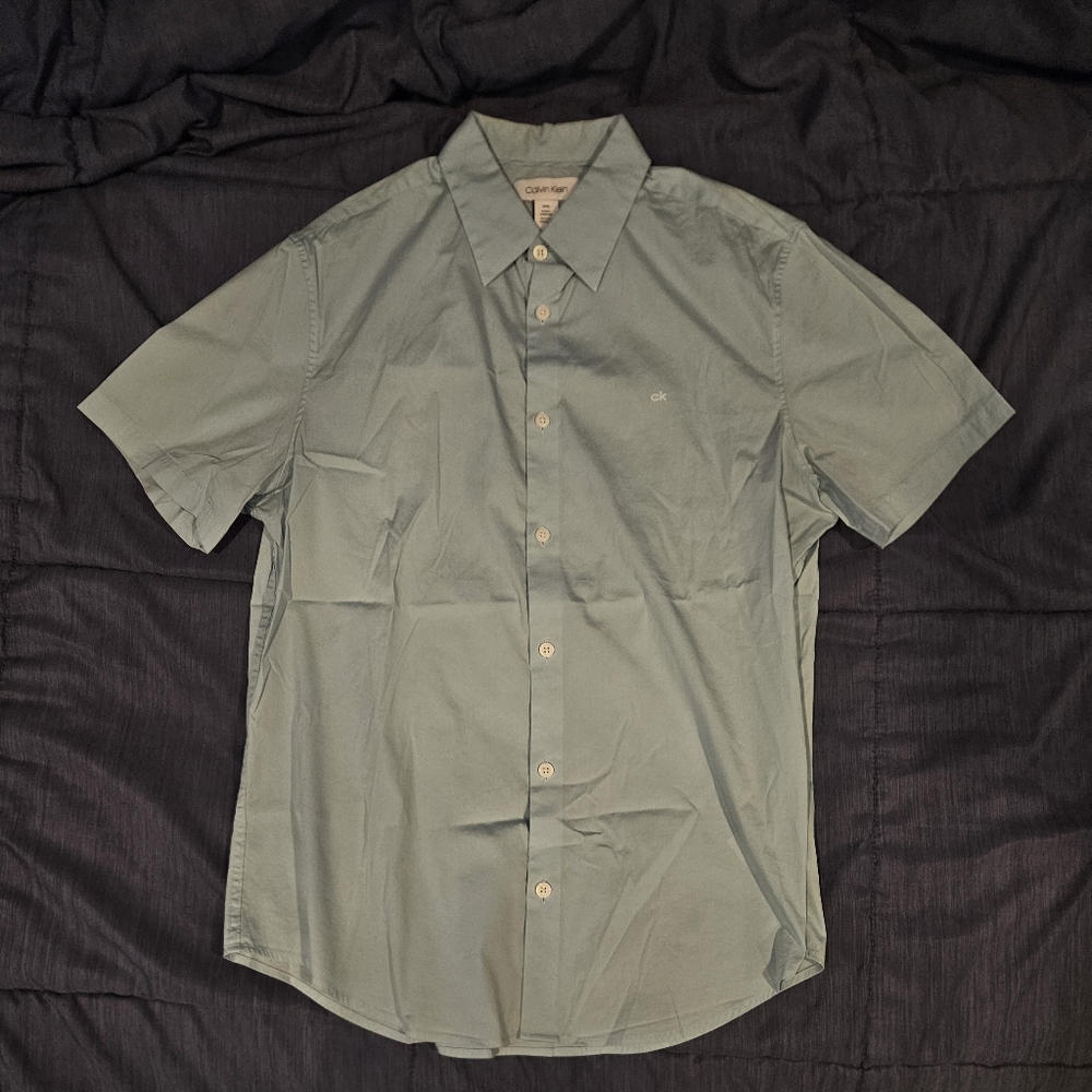 Calvin Klein Men's Blue Button Down Shirt